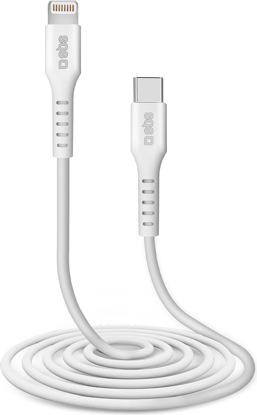 Kabllo USB-C në Lightning SBS TECABLELIGTC2W, 2m, e bardhë