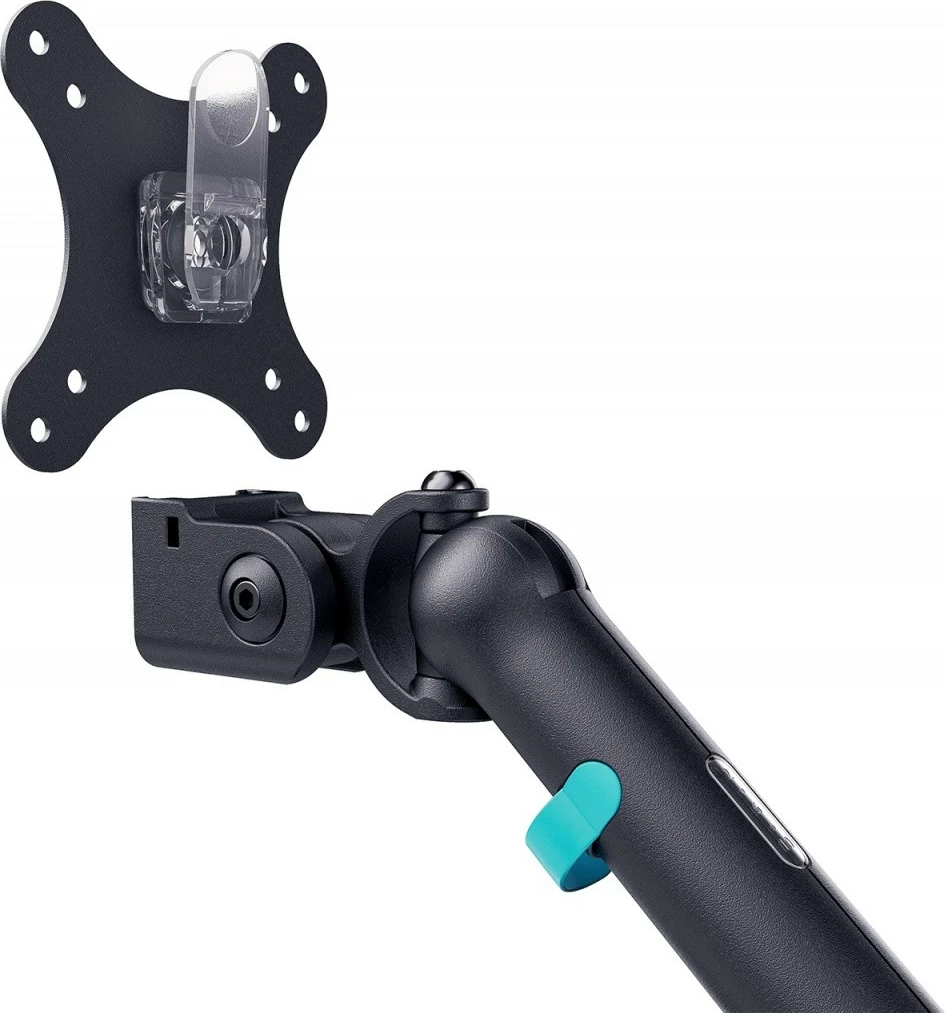 Mbajtës tavoline për 2 monitorë Digitus DA-90471, max 2x35\", 2x10kg, VESA 75x75/100x100, i zi