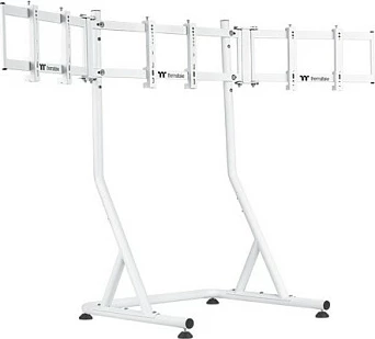 Mbajtës për 3 monitorë Thermaltake Triple Monitor Stand, për cockpit, i bardhë