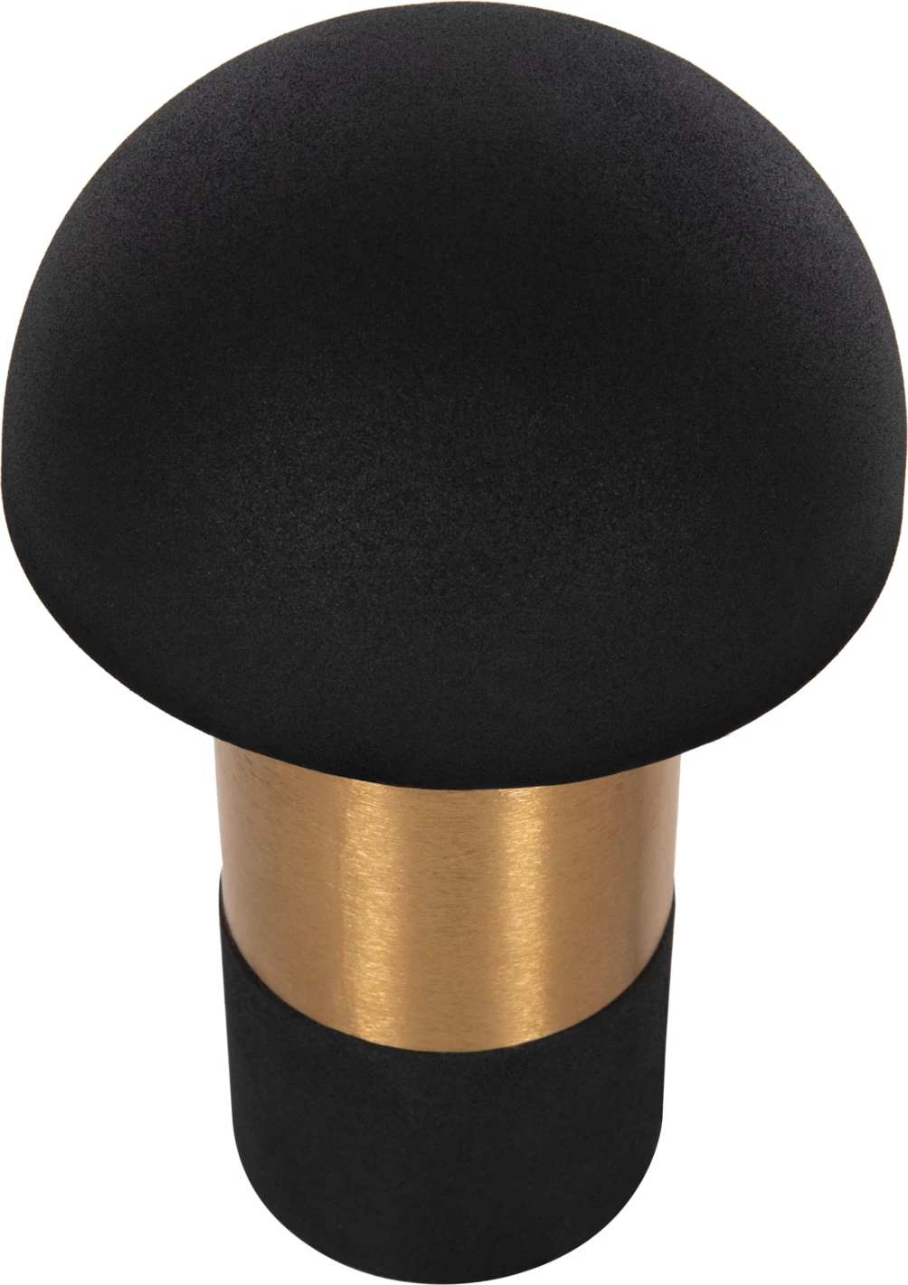 Llambë tavoline Pune FH4255.04 metalike në ngjyrë zi-ari Φ18x28Hcm