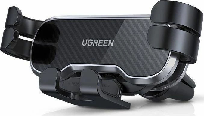Mbajtëse telefoni për veturë Ugreen Gravity LP228, 4.7-7.0", montim në grilë ventilimi, rrotullim 360°, argjend