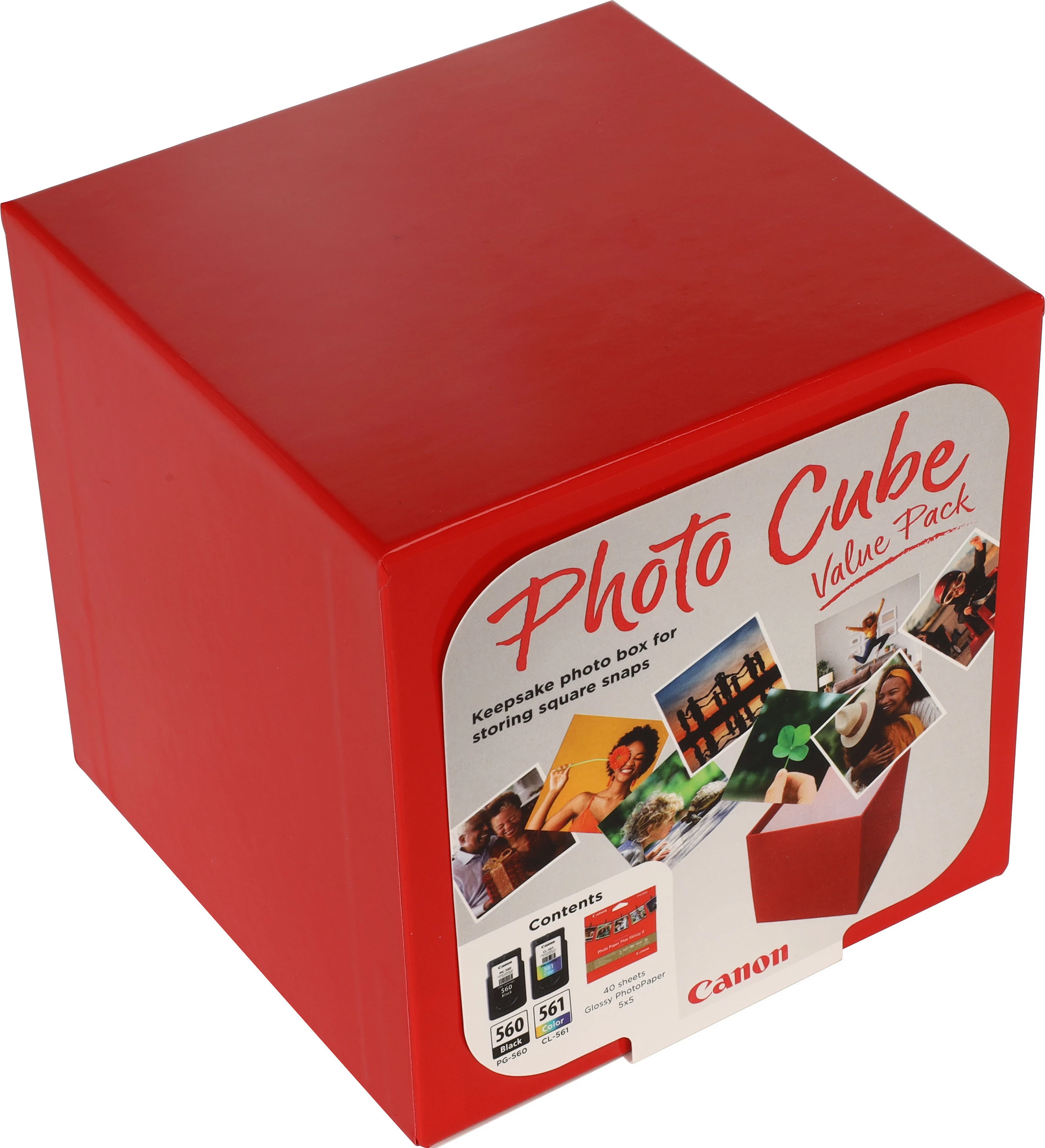 Set patrona boje Canon PG-560 + CL-561, për PIXMA TS5350/TS7450, me letër fotografike 5x5, zi + ngjyra
