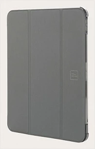 Mbështjellës folio Tucano Satin për Apple iPad 10.9" (10th gen 2022), stand, anti-shock, hirtë/transparent