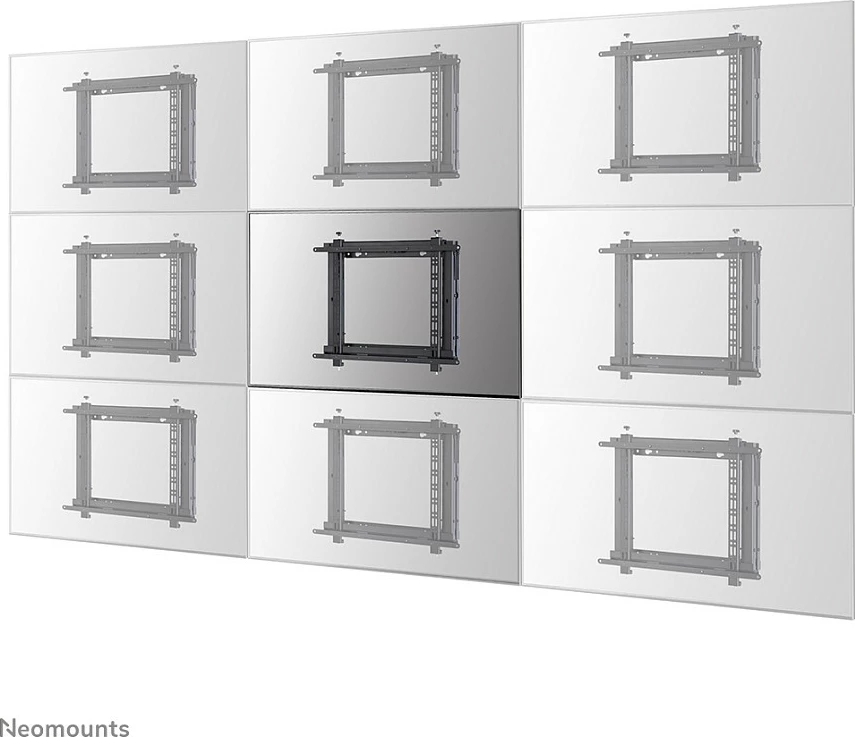 Mbajtës muri për videowall Newstar WL95-800BL1, 42-70 inç, pop-out, çelik, rregullim lartësie, 35 kg
