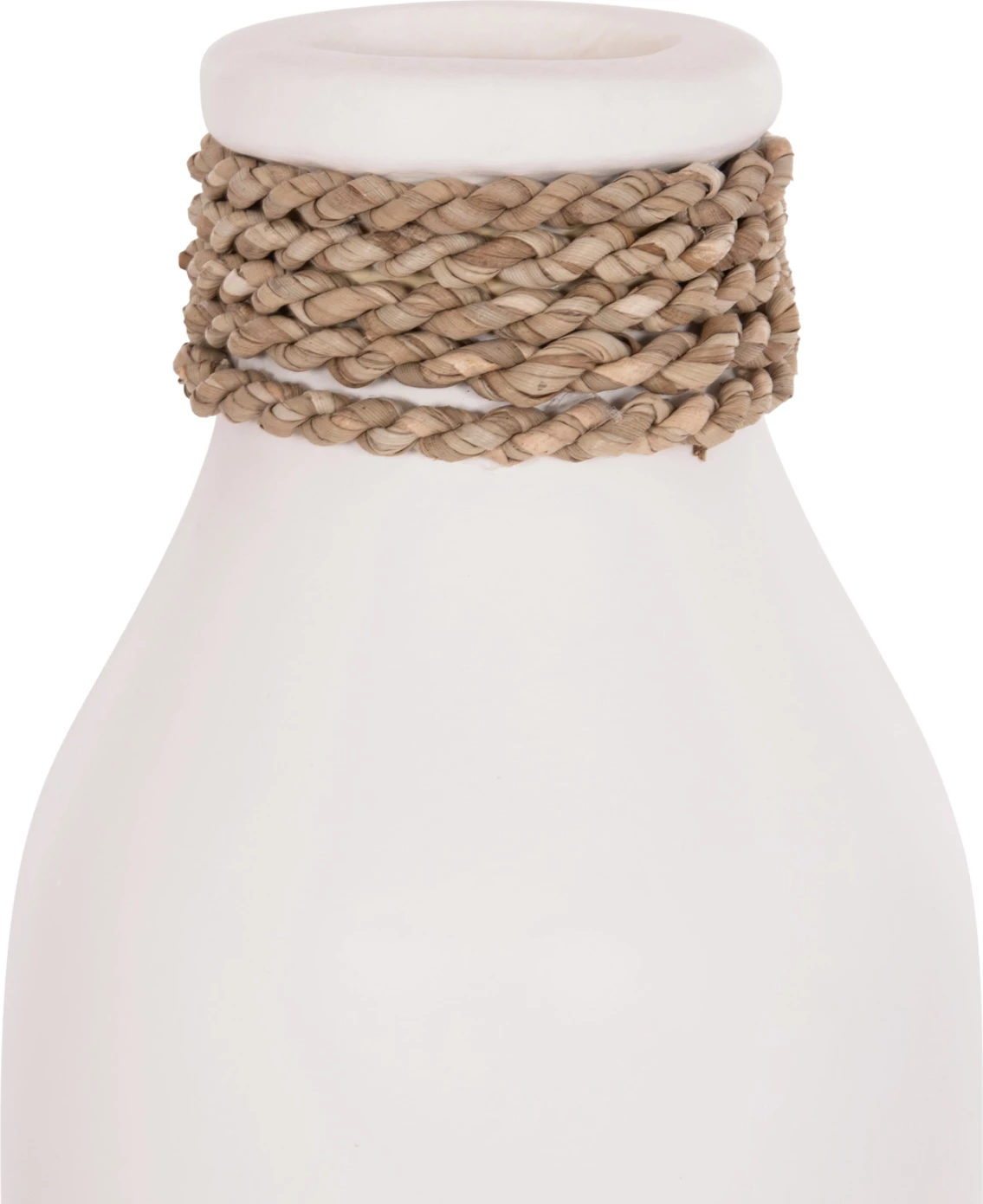 Vazo dekorative tavoline CAMMER, terrakotë e bardhë, FH4687.02M, 13x34cm