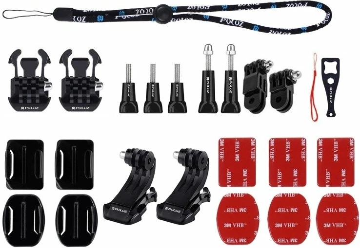 Set aksesorësh Puluz Ultimate Combo 43 në 1 për DJI Osmo Pocket, i zi