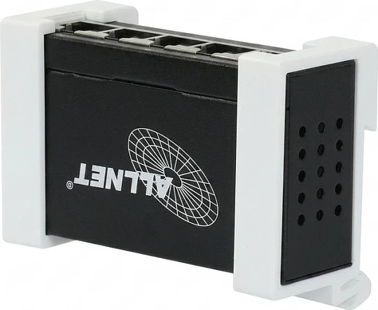 Switch ALLNET Shelly Pro Verteiler Switch 4, 4x Pro porta, 1x hyrje LAN, pa ventilator, zi/bardhë