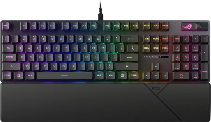 Tastierë gaming ASUS ROG STRIX SCOPE II RX, opto-mekanike, RGB LED, QWERTZ, e zezë
