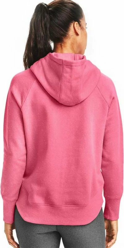 Duks pa zipper Under Armour Rival Fleece Metallic për femra, ngjyrë rozë