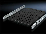 Raft rrëshqitës për rack Rittal DK 5501.685, 1U, 700mm, i zi