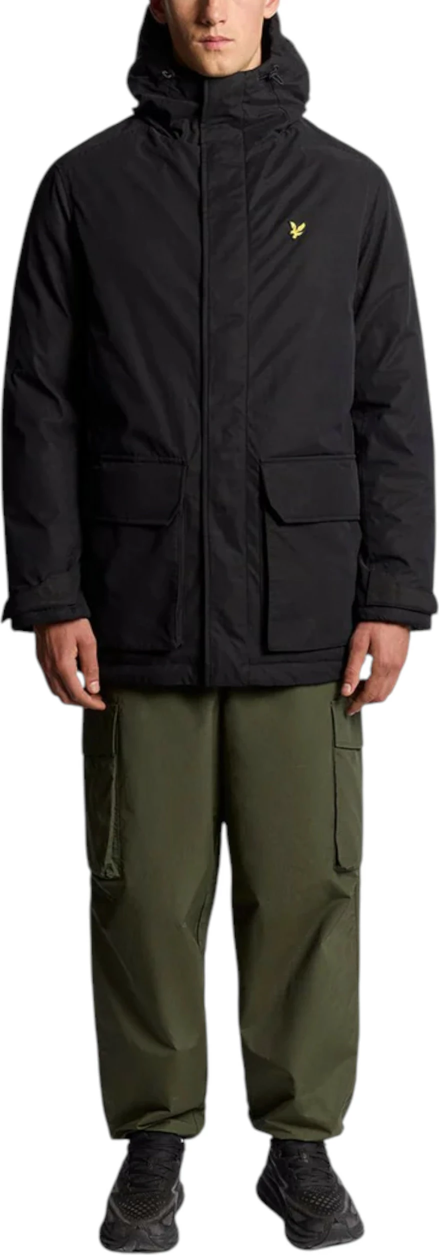 Jakne parka për meshkuj Lyle & Scott JK2320V, e zezë [Madhësia: L]