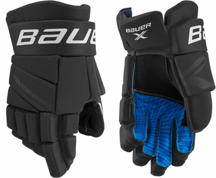 Doreza hokeji për meshkuj Bauer, të zeza/të kaltra