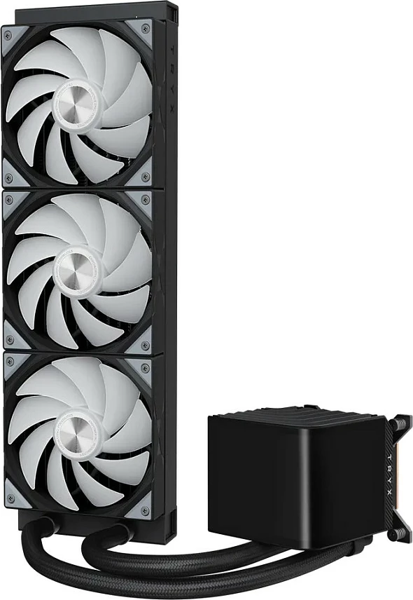 Ftohës uji AiO TRYX Panorama 360 ARGB, radiator 360mm, display 3D AMOLED, i zi