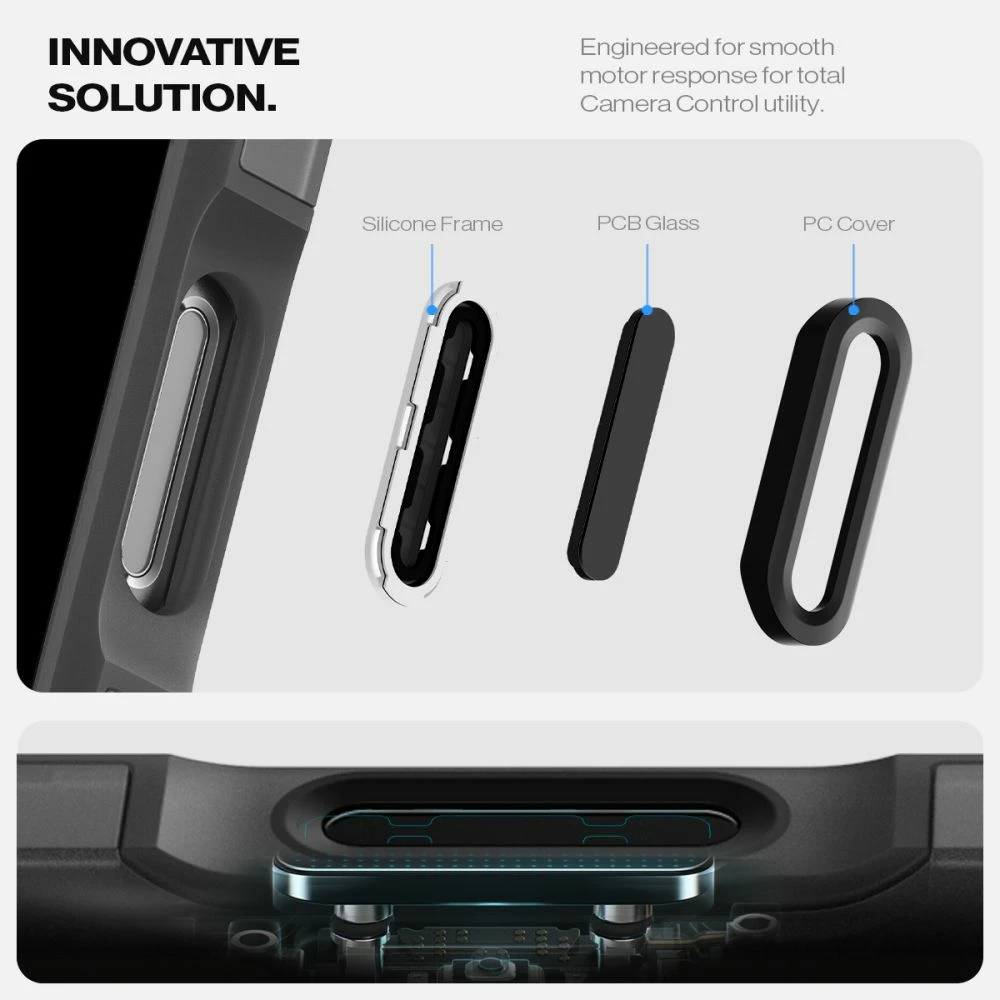 Mbështjellës Spigen Tough Armor T Mag për iPhone 16 Pro, MagSafe, zi
