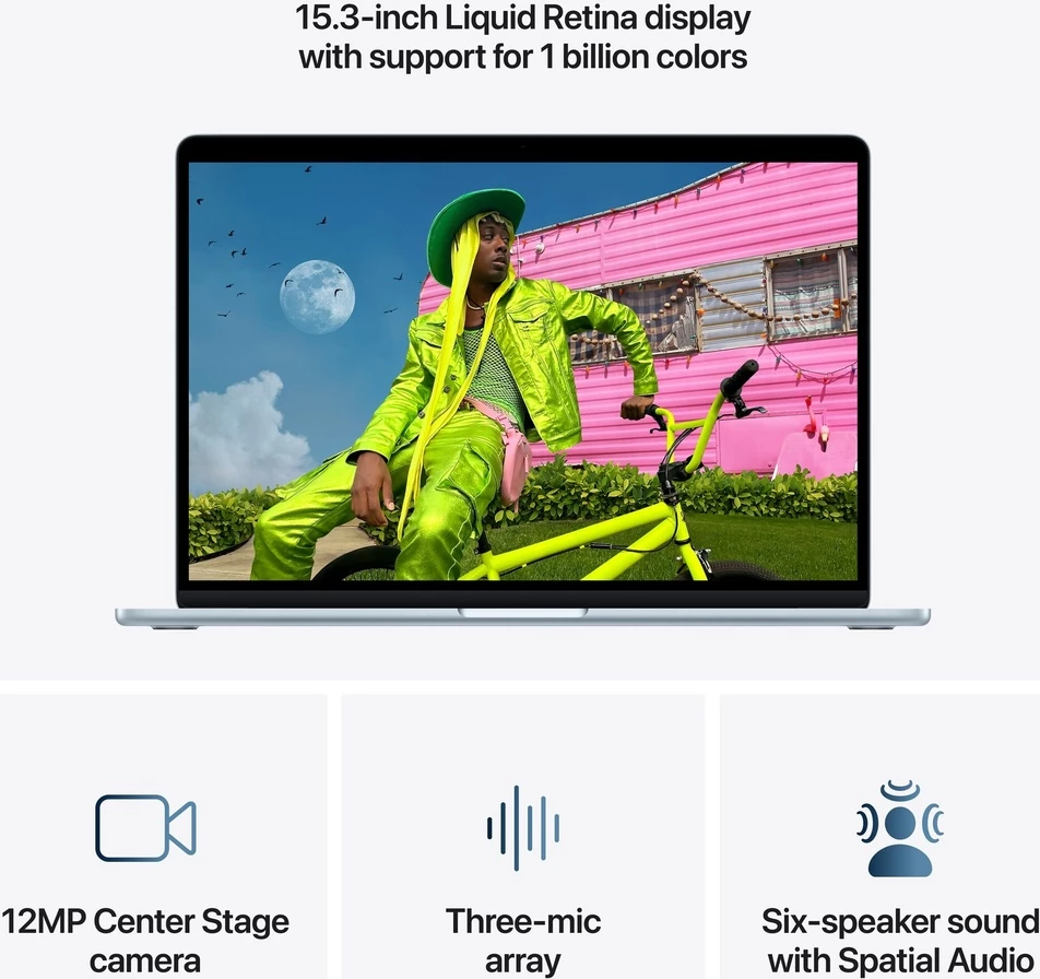 MacBook Air 15.3 (M5) 16GB Sky Blue