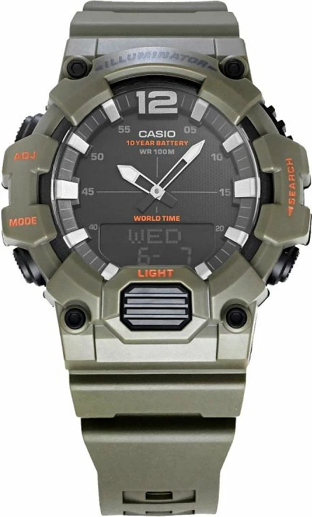 Orë dore për meshkuj CASIO, e zezë