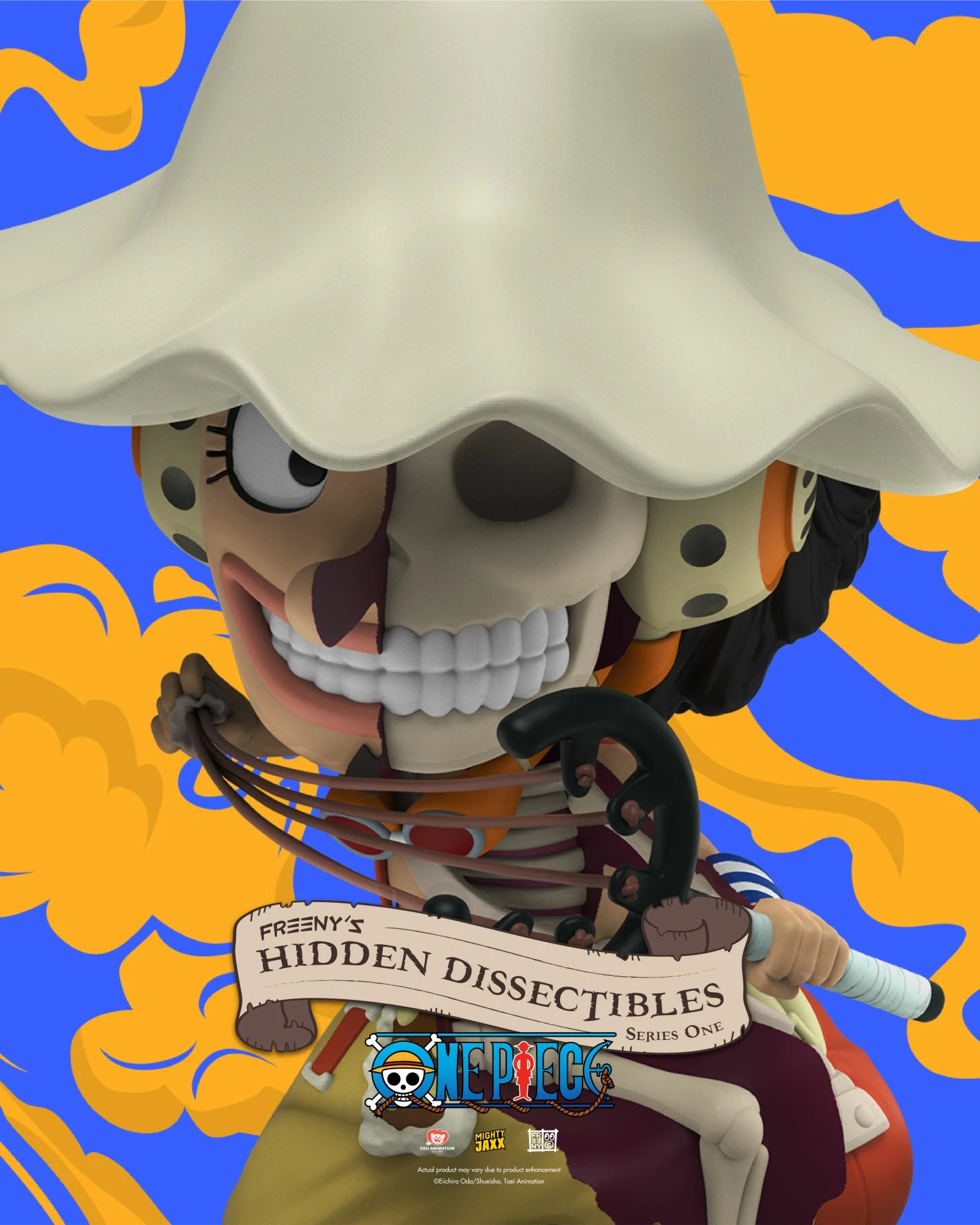 Figurinë koleksionuese Mighty Jaxx Freeny’s Hidden Dissectibles: One Piece, blind box (1 copë)