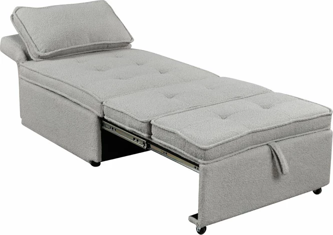 Karrige krevati Sleep, ngjyrë gri, 78x87x80cm