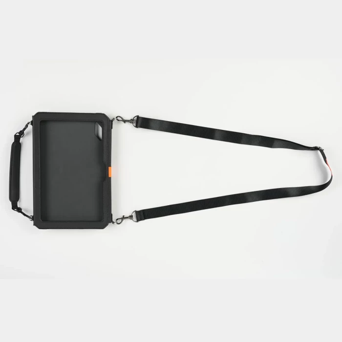 Mbështjellës mbrojtës BLACKVIEW C02 për Active 8 Pro, me rrip supi, lëkurë, zi/portokalli