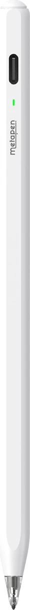 Stylus për iPad Metapen Pencil Air8 Pro, USB-C, deri 26 orë, Palm Rejection, pa Bluetooth, e bardhë