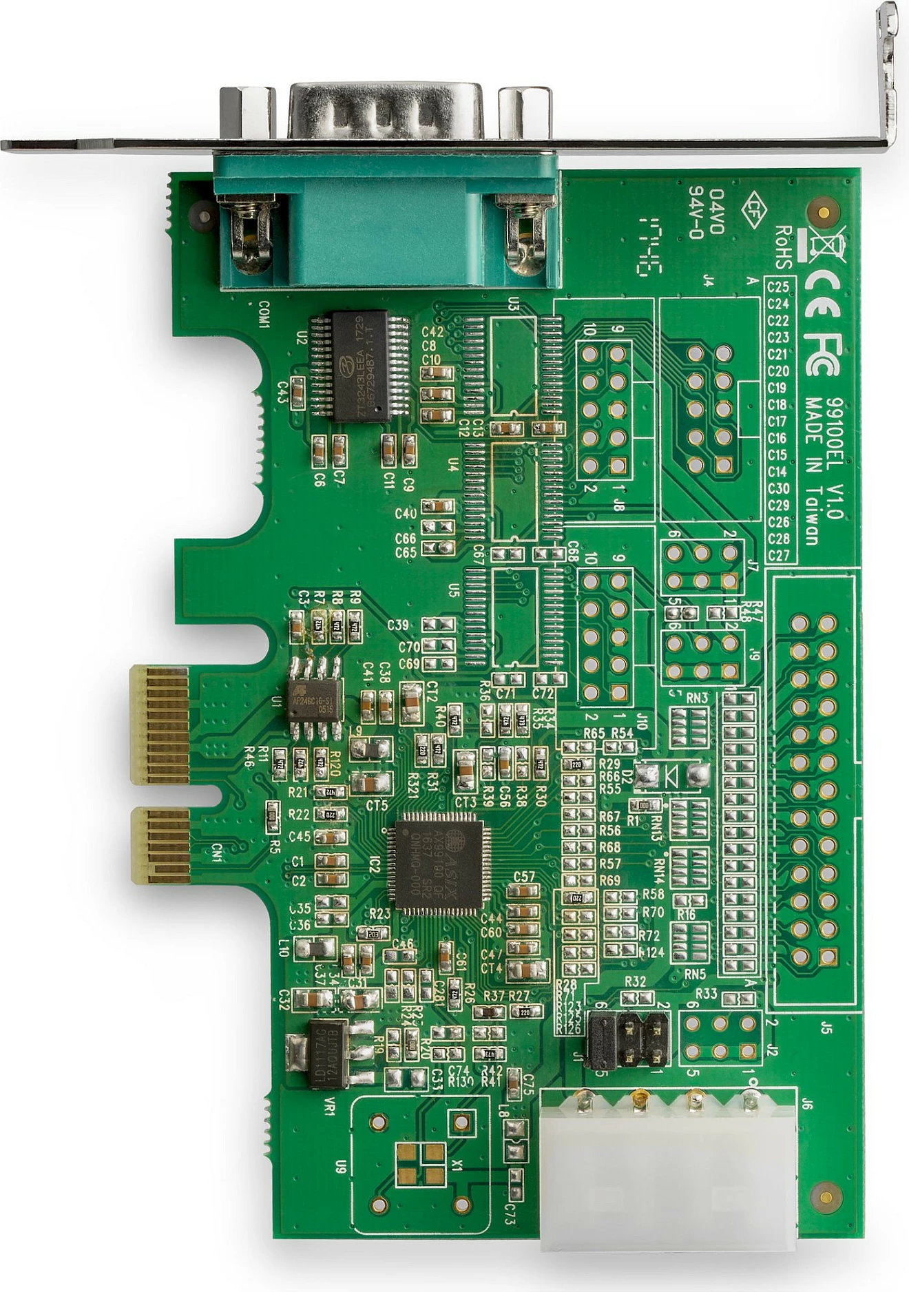 Kartelë adapter PCIe në Serial RS232 StarTech PEX1S953LP, 1x DB9, 921.4 Kbps, Low Profile, e gjelbër