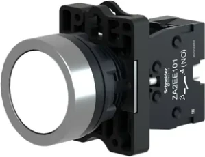 Taster buton bardhë Schneider Electric XA2EA11