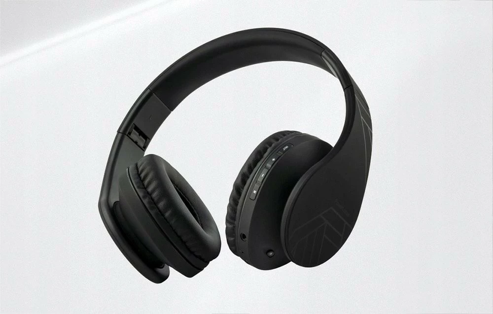 Kufje PowerLocus P2, Bluetooth 5.3, microSD, radio FM, të zeza