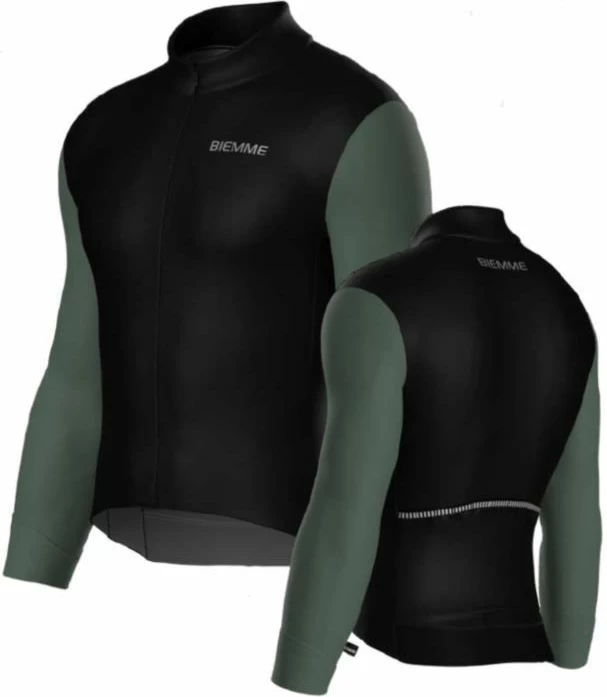 Maicë e gjatë për meshkuj Biemme, e zezë dhe e gjelbër