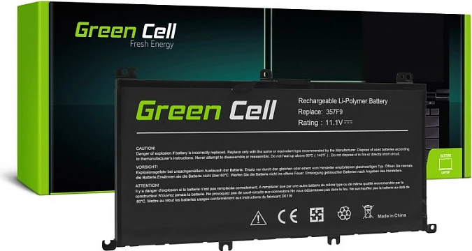 Bateri laptopi Green Cell 357F9 për Dell Inspiron 15 5576/7567, 4200mAh 11.1V, e zezë