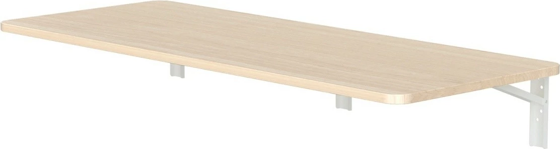 raft palosës mural, Maclean MC-128 WD, 100x40 cm, ngarkesë 50 kg, e bardhë/dru