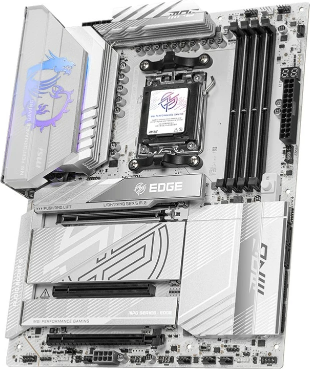 Pllakë amë MSI MPG X870E EDGE TI WIFI, Socket AM5, 256 GB, DDR5, Ngjyrë e bardhë