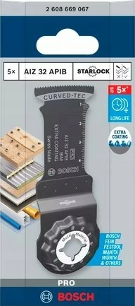 Teh sharrë për multi-tool Bosch PRO AIZ 32 APIB 32 x 50 mm, set 5 copë