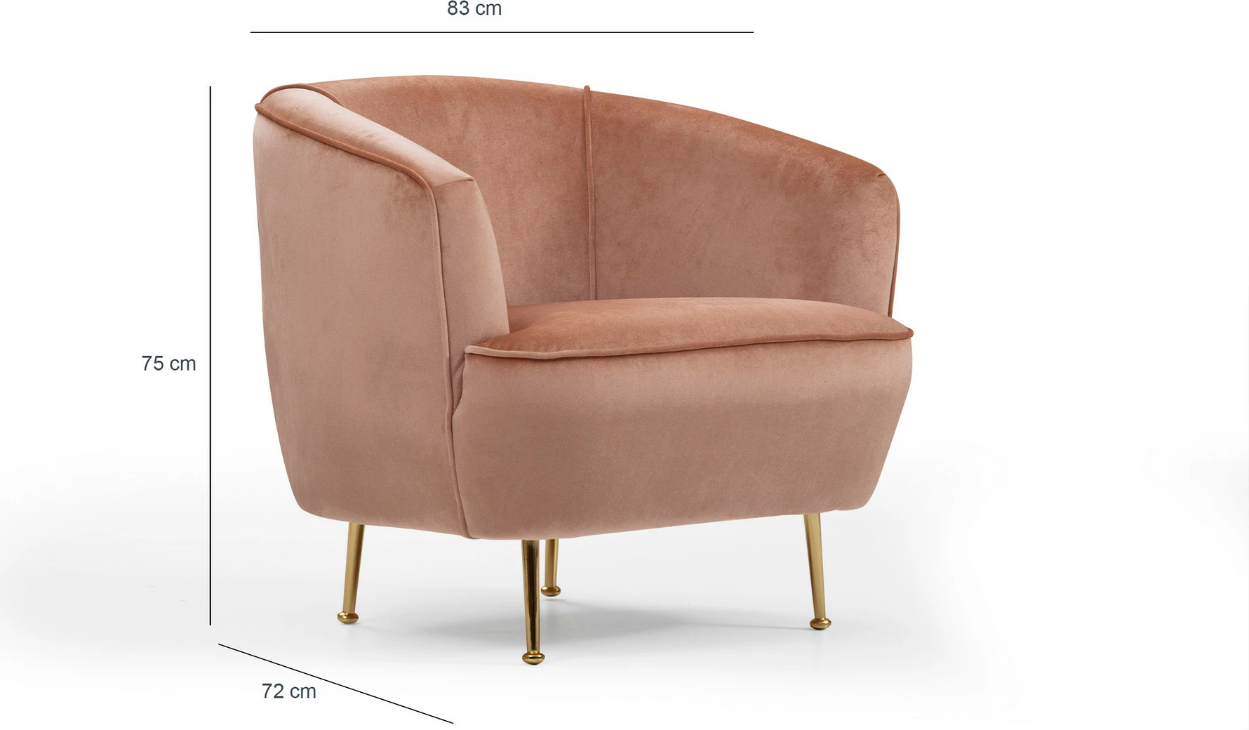 Karrige krahu rozë, Atelier del Sofa, Piccoli (Bony)