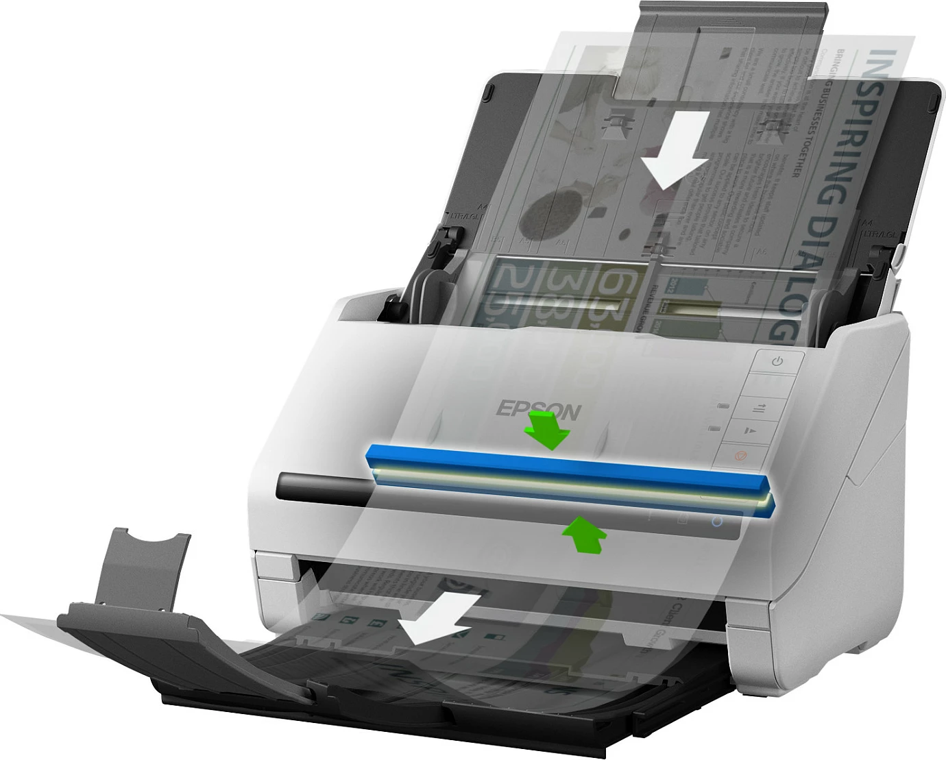 Skener dokumentesh Epson WorkForce DS-770II, ADF 100 fletë, Duplex, USB 3.0