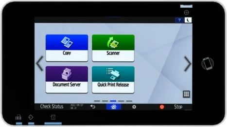 Multifunksional Ricoh IM 370, laser, A4/A3, mono, ekran me prekje, i bardhë
