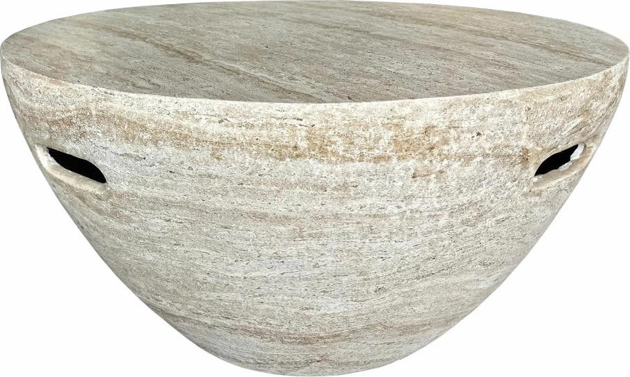 Tavolinë qendrore Lithos, bezhë, 68x68x36cm