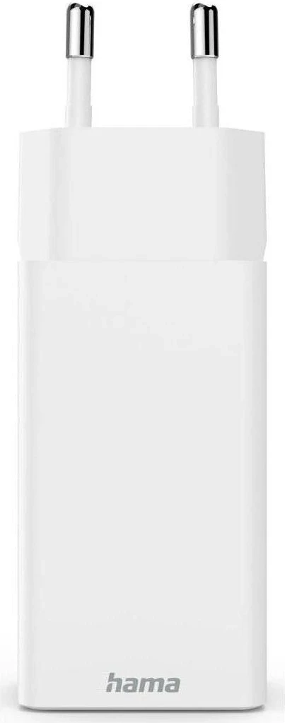 Karikues Hama mini GaN 65W PD/QC 2x USB-C, 1x USB-A, bardhë