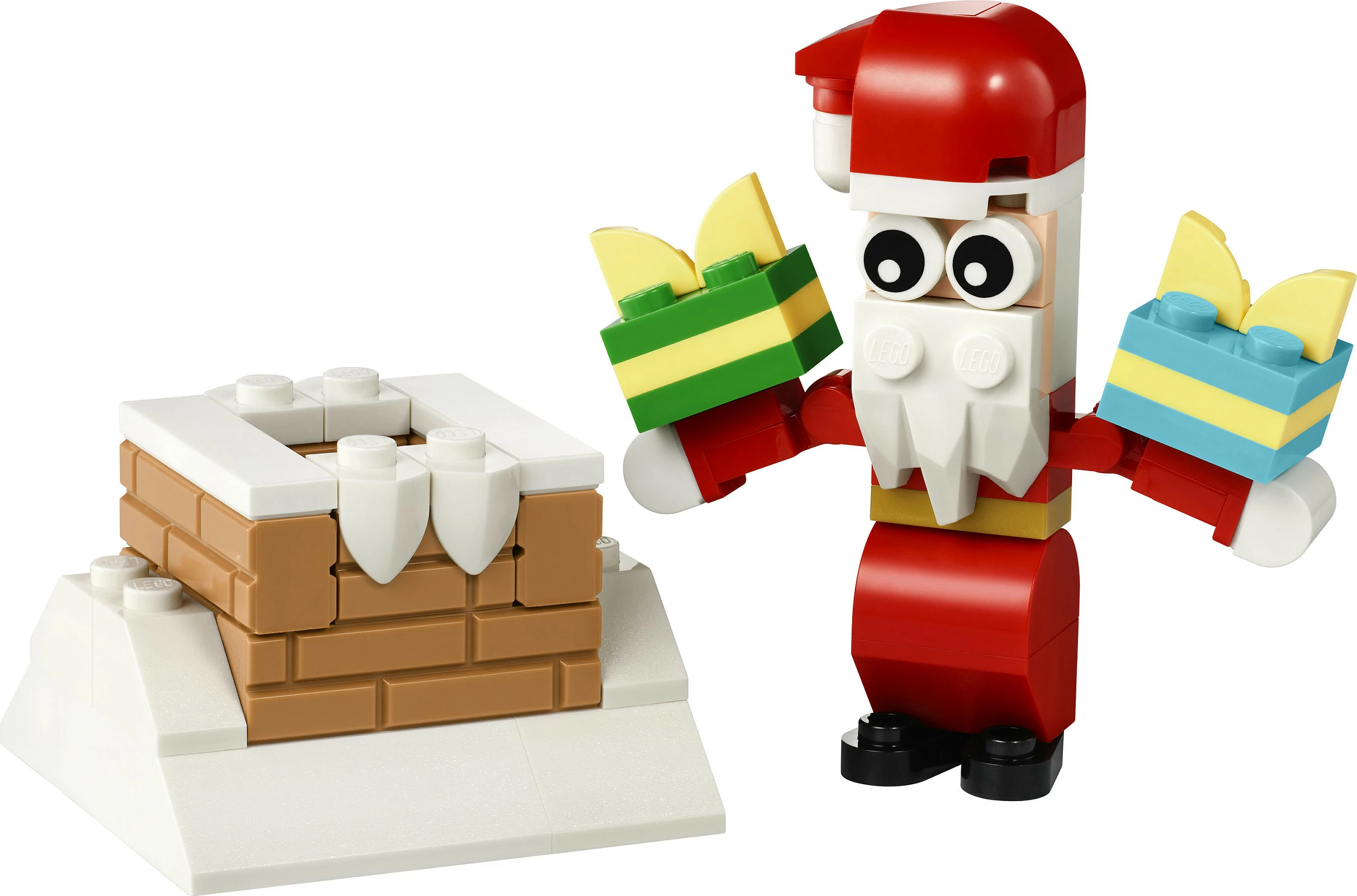 Set ndërtimi LEGO Creator 30692 Christmas Chimney Fun with Santa, 60 copë, shumëngjyrësh