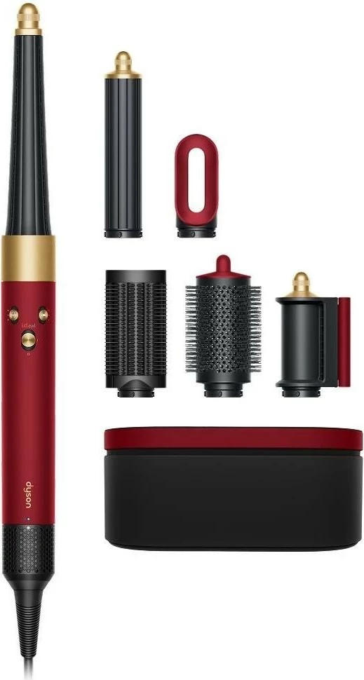 Multistyler flokësh Dyson Airwrap i.d. Straight+Wavy, 1300W, e kuqe/ari