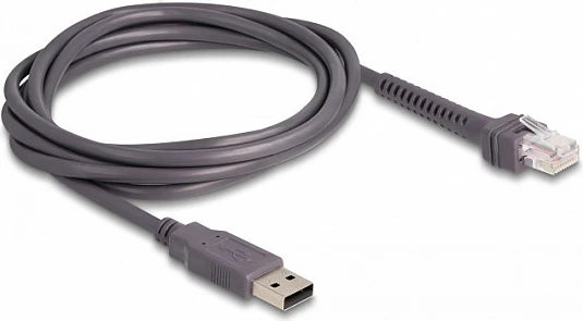 Kabllo DeLOCK RJ50 në USB 2.0 Type-A, 2 m, gri