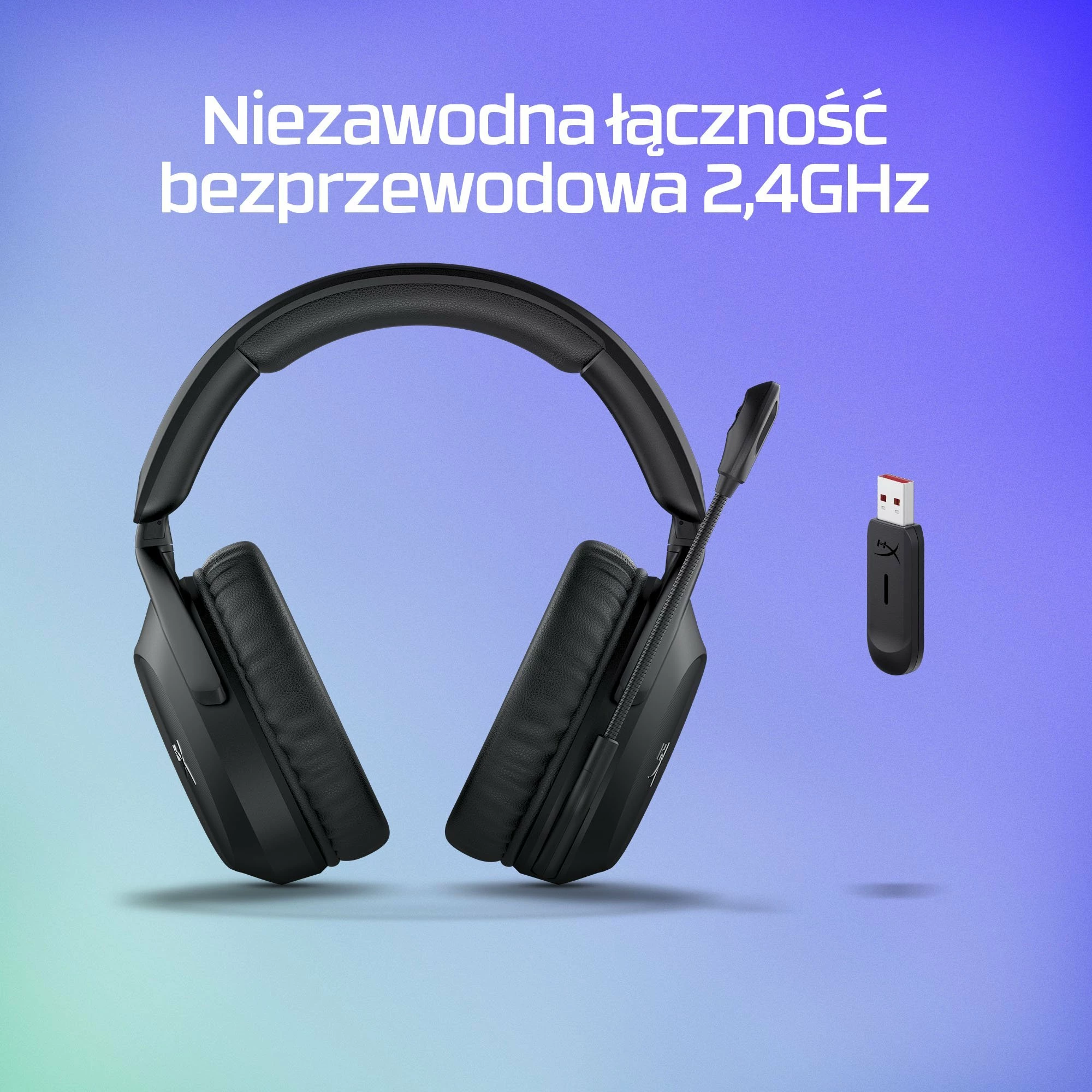 Kufje HyperX Cloud Stinger 2 Wireless, USB (2.4 GHz), 50 mm, me mikrofon, 676A2AA, të zeza