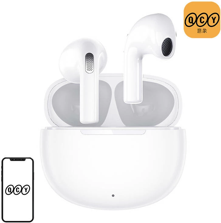 Kufje TWS QCY AilyPods T20, Bluetooth 5.3, IPX4, të bardha