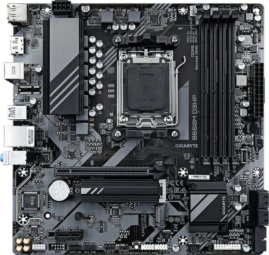 Pllakë amë Gigabyte B650M D3HP Micro-ATX, DDR5, PCIe 4.0