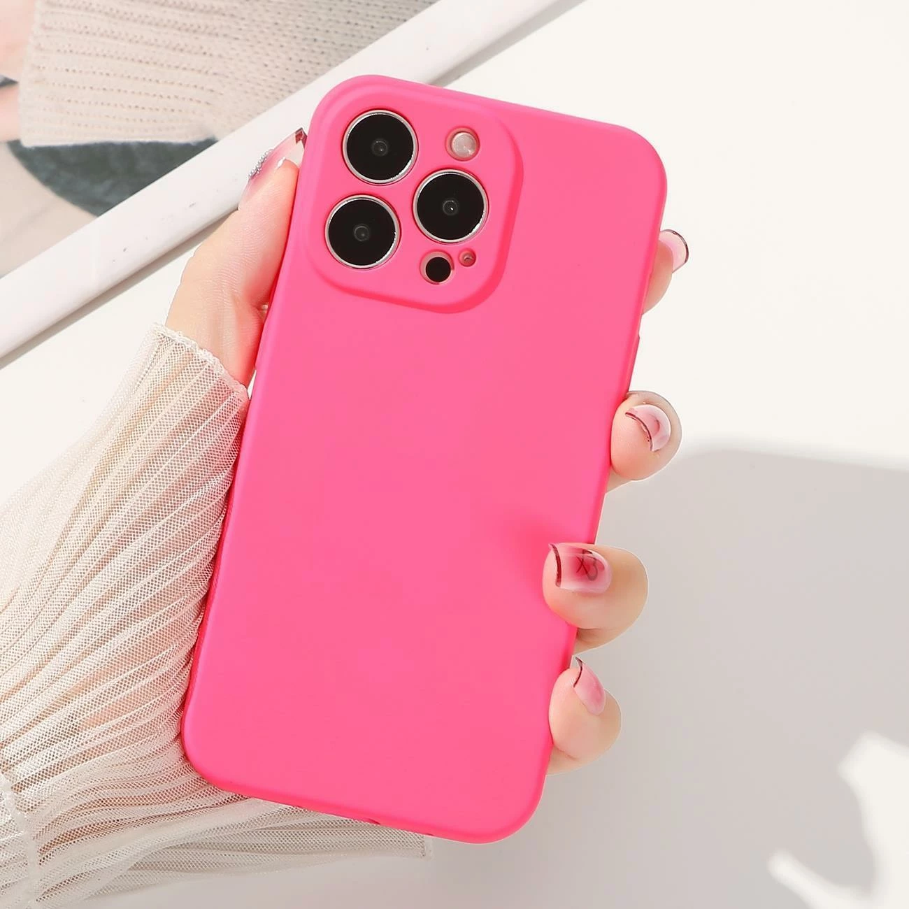 Mbështjellës silikoni Hurtel për Samsung Galaxy A54 5G, kaltër e çelët