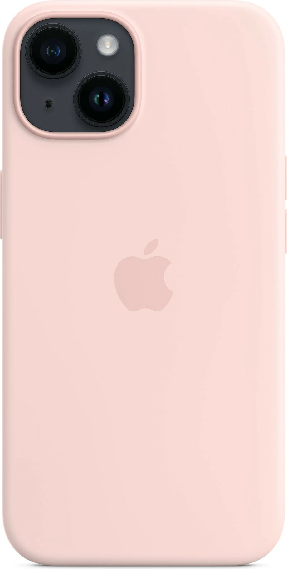 Mbështjellës silikonik Apple iPhone 14 me MagSafe, Chalk Pink