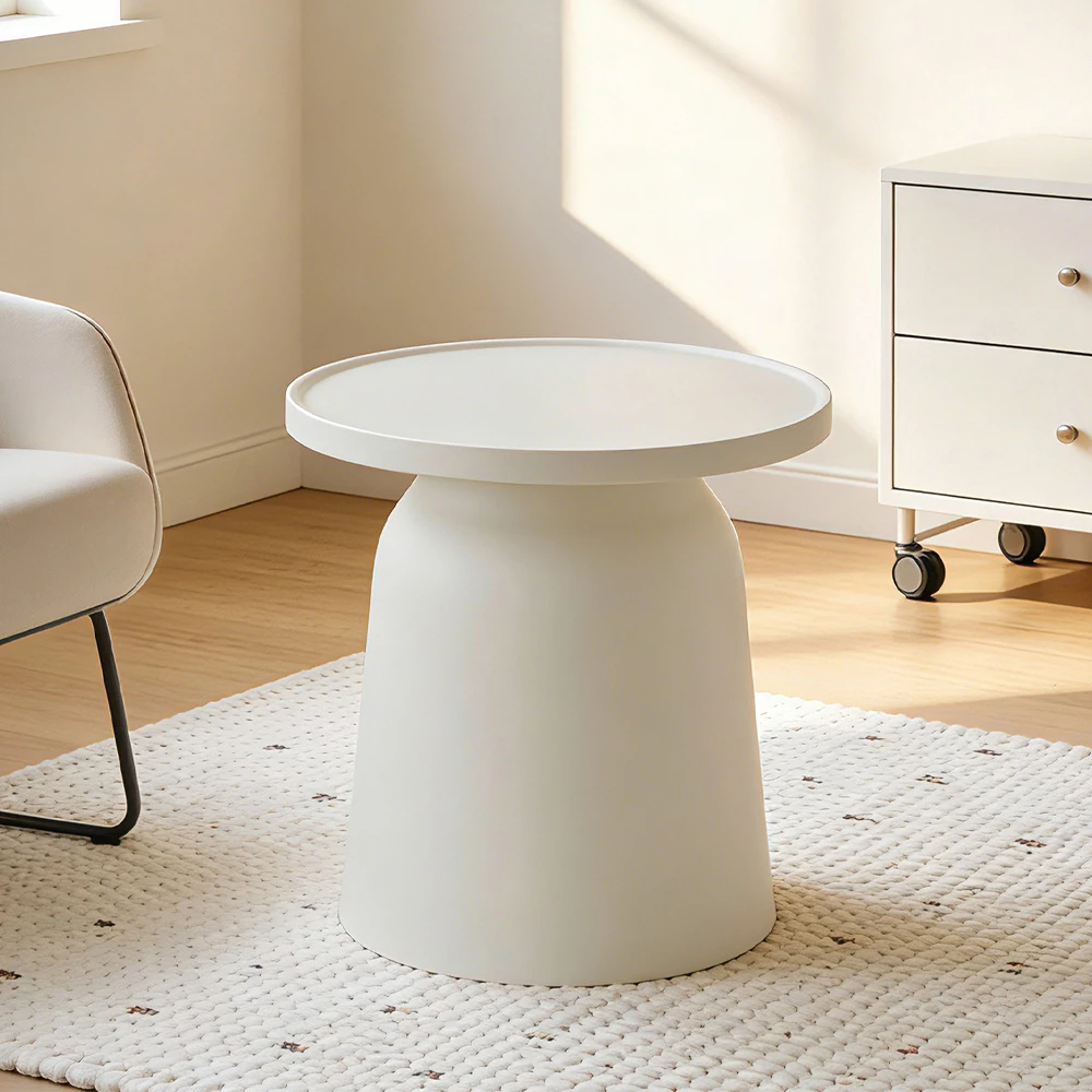 Tavolinë kafeje Domi, ngjyrë off white, 47x47x46cm