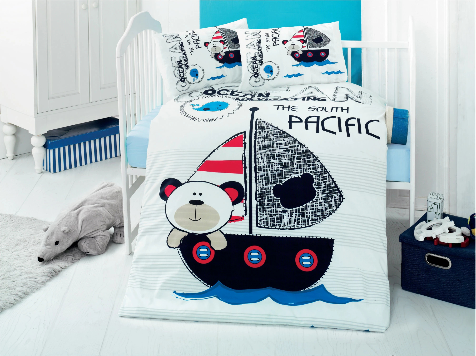 Set mbulesë për batanije për bebe Ranforce L'essentiel, Pacific
