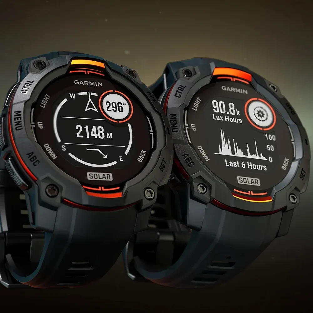 Smartwatch, Garmin Instinct 3 Solar 45mm, 010-02934-00, e zezë/portokalli