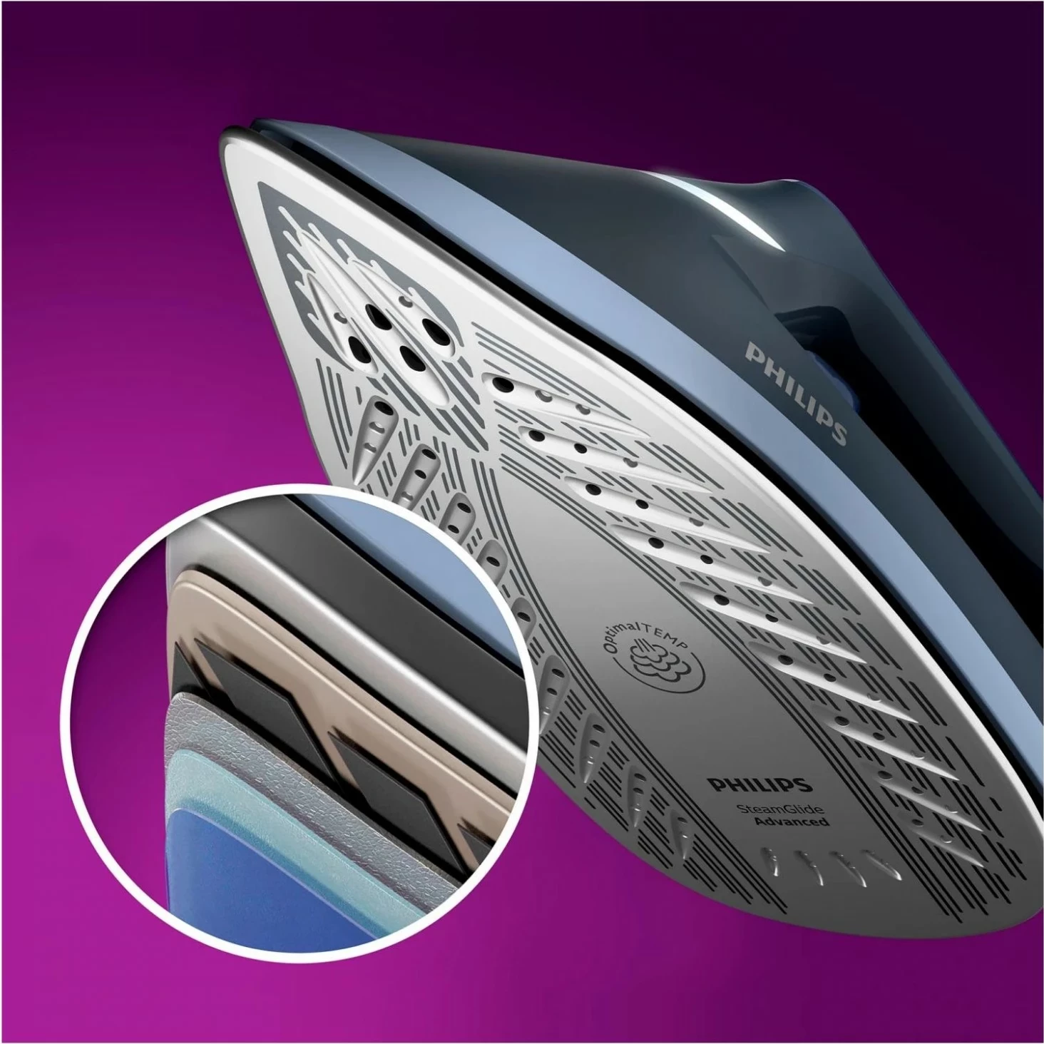 Hekur me avull Philips PerfectCare 6000 PSG6042/20, ngjyrë blu