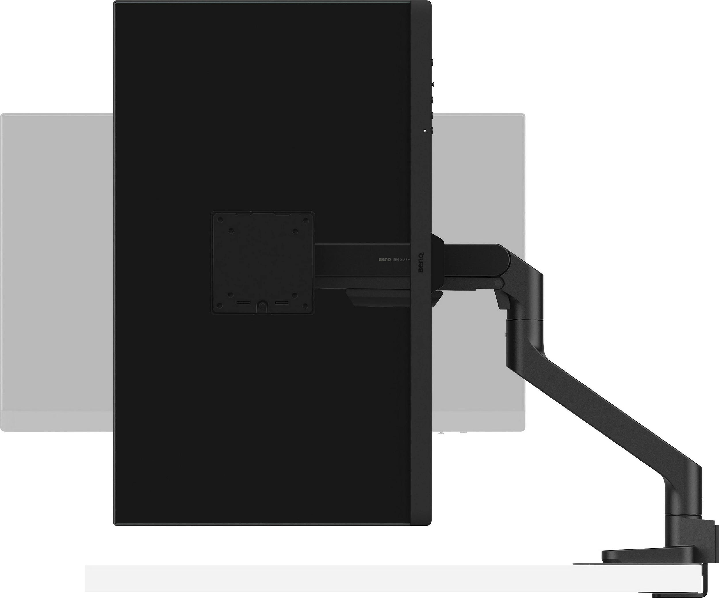 Mbajtëse monitori BenQ Ergo Arm BSH01, për tavolinë Clamp/Grommet, 17-45", VESA 75x75/100x100, 20 kg, e zezë